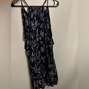 Size Large Free People Style Navy Floral Dress